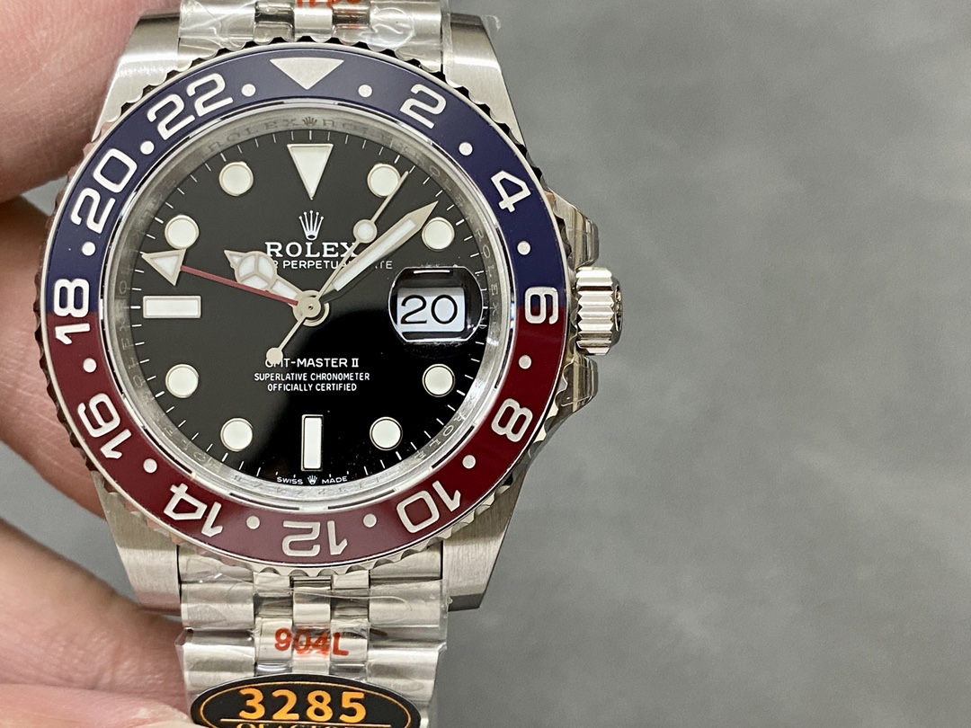 Rolex GMT-Master II 126710BLRO Stainless Steel Black Dial 40MM Mens Replica Watch