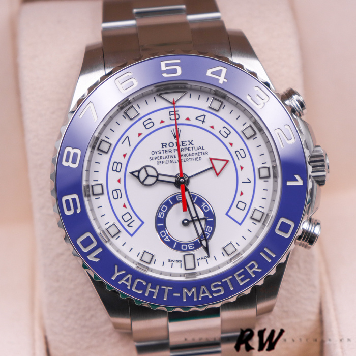 Rolex Yacht-Master II 116680 White Square Dial 44mm Mens Replica Watch