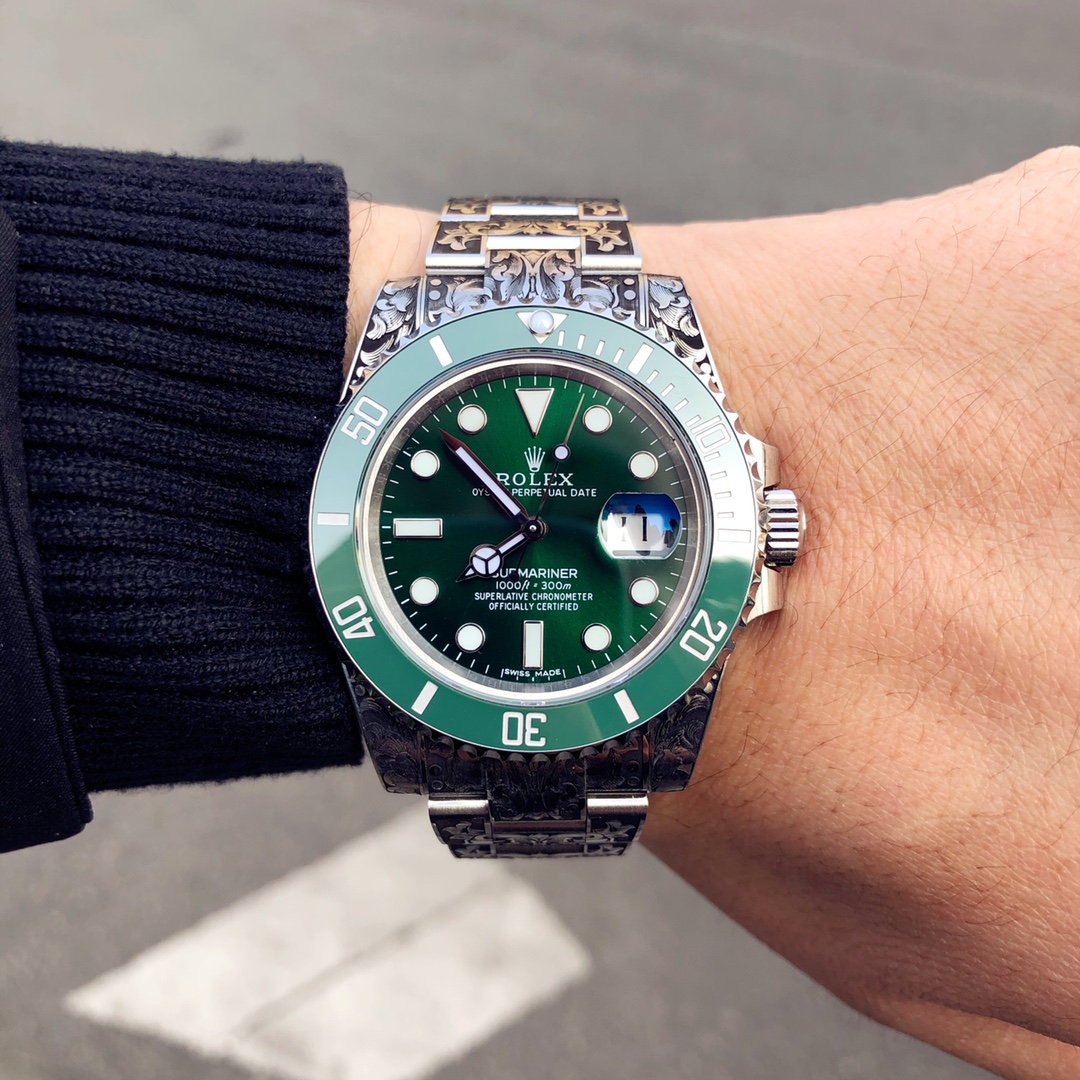 Huckleberry Custom Rolex Submariner Green