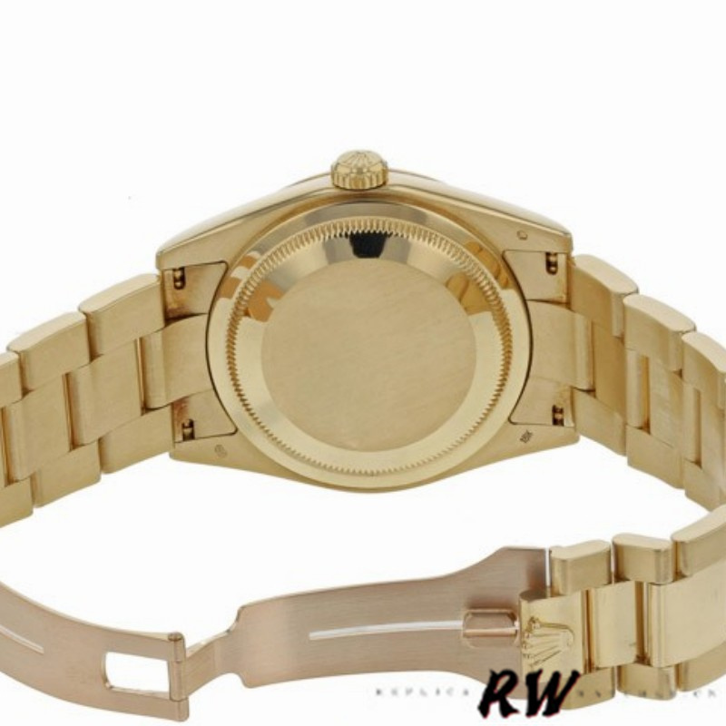 Rolex Day-Date 118208 Black Arab Dial Yellow Gold 36mm Unisex Replica Watch