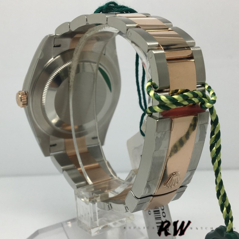 Rolex Datejust 126301 White MOP Diamond Dial Steel Rose Gold 41MM Mens Replica Watch