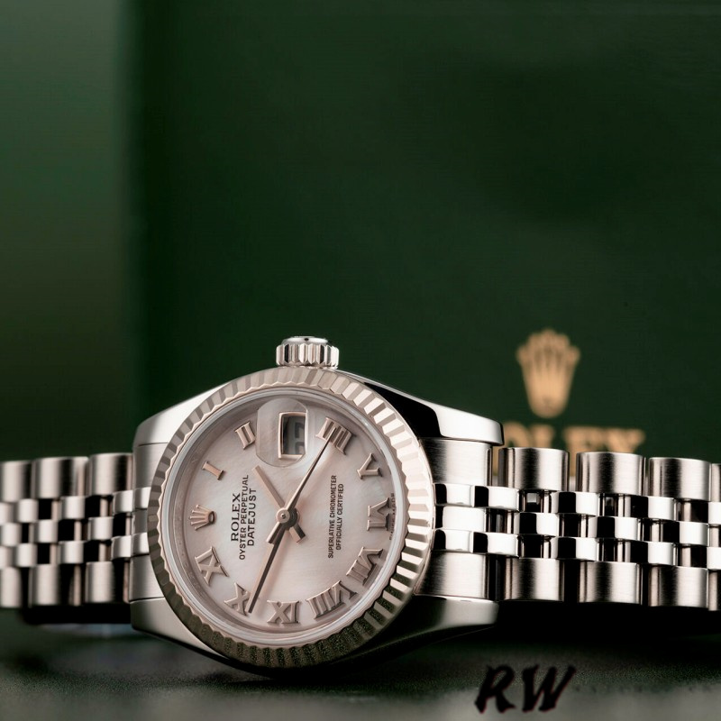 Rolex Datejust 179174 Mother of Pearl Pink Dial Fluted Bezel 26MM Lady Replica Watch