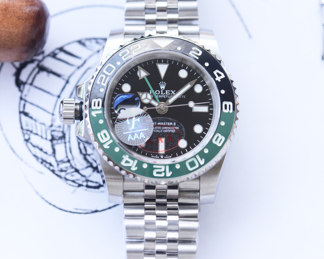 Rolex GMT-Master II 126720VTNR Black Dial Stainless steel 40MM Mens Replica Watch
