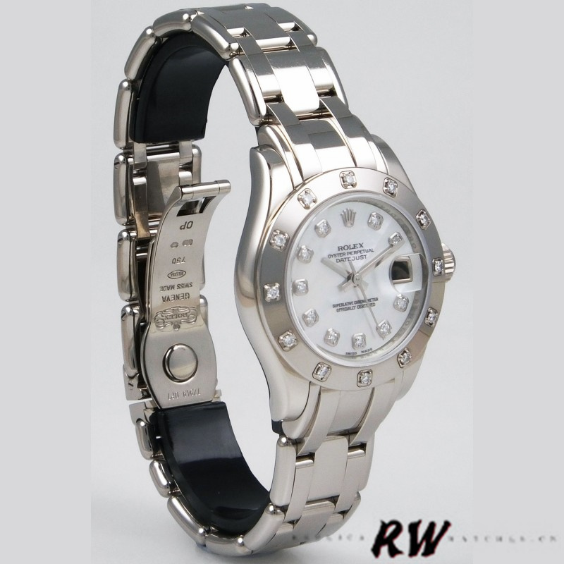 Rolex Pearlmaster 80319 MOP Diamond Dial 29MM Lady Replica Watch