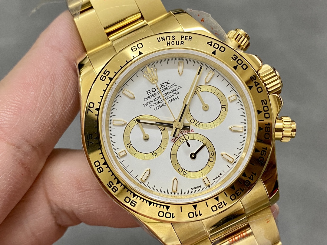 Rolex Cosmograph Daytona 116528 White Index Dial 40MM Mens Replica Watch