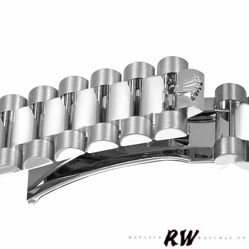 Rolex Day Date 118346 Blue Diamond Dial Platinum 36mm Unisex Replica Watch