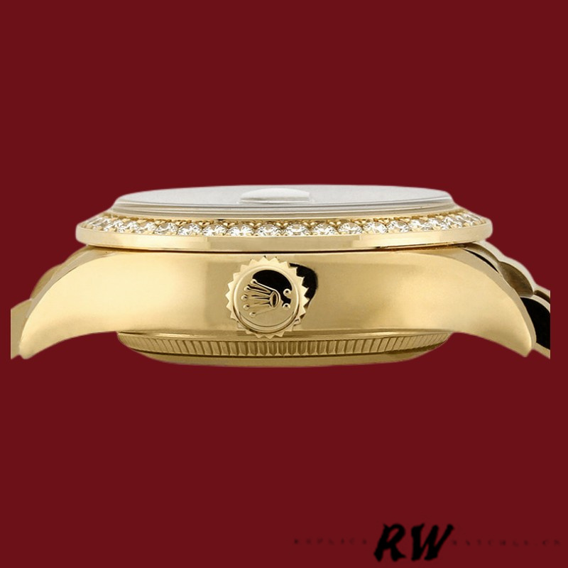 Rolex Day Date 118348 Champagne dial Yellow Gold 36mm Unisex Replica Watch