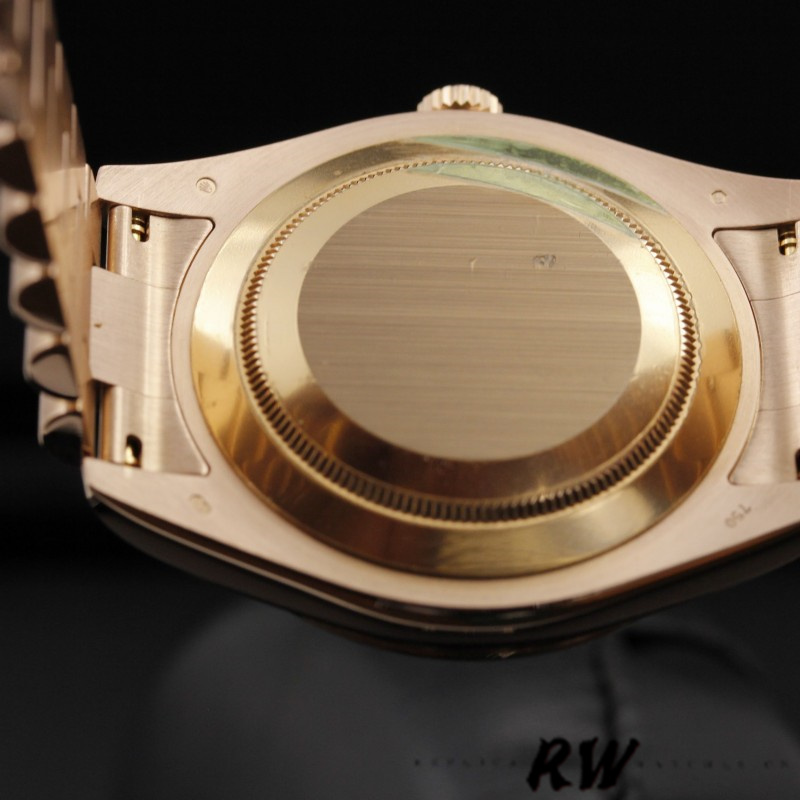 Rolex Day-Date 218235 Wave Bronze Dial Rose Gold 41MM Mens Replica Watch