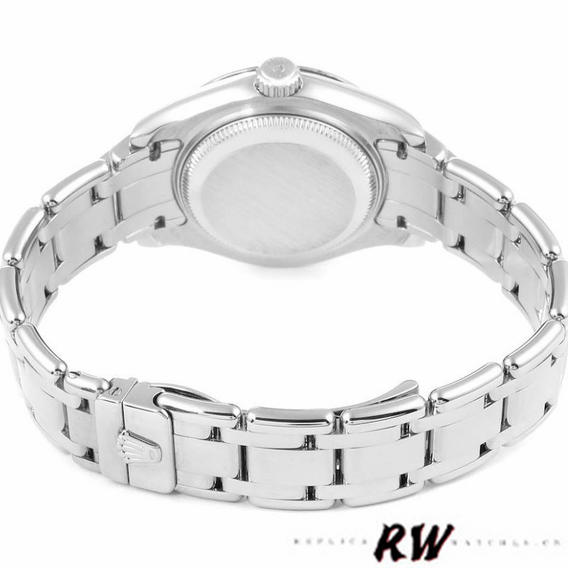 Rolex Pearlmaster 80319 White Dial Diamond 29MM Lady Replica Watch