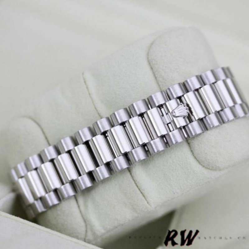 Rolex Day-Date 218206 Concentric Black Dial Platinum 41MM Mens Replica Watch