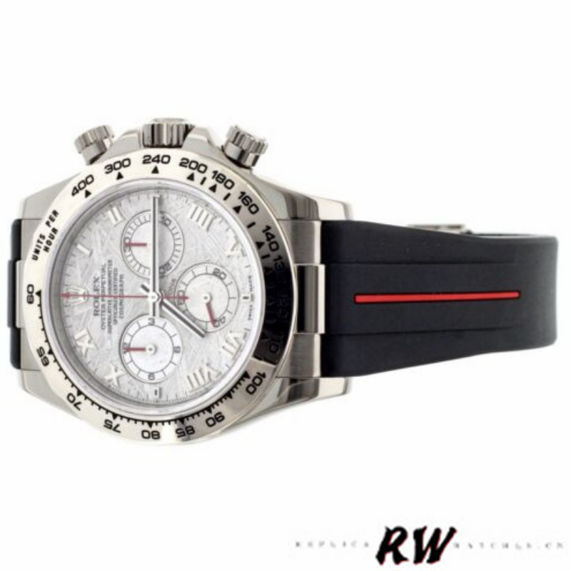 Rolex Daytona 116519MT Meteorite Dial RubberB Strap 40mm Mens Replica Watch
