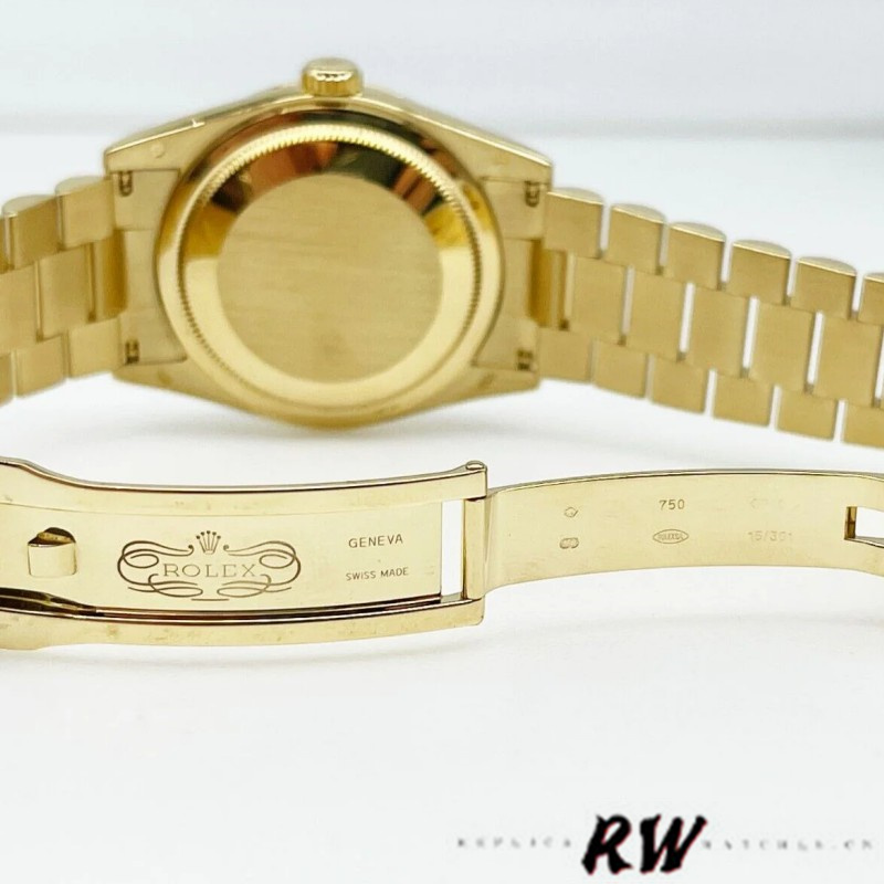 Rolex Day-Date 118238 Silver Diamond Dial 36mm Unisex Replica Watch