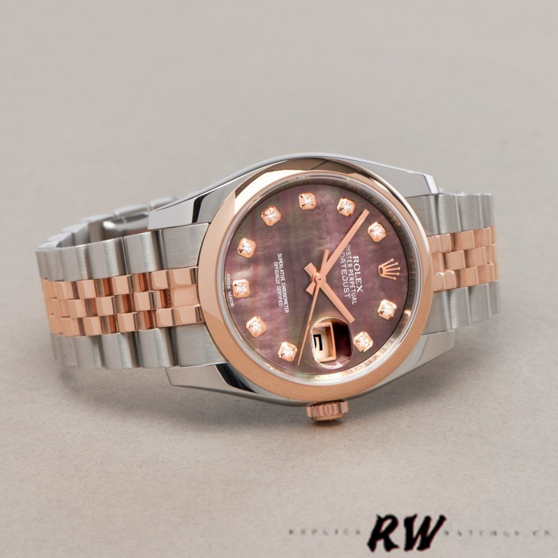 Rolex Datejust 116201 Black Mother of Pearl Dial 36mm Unisex Replica Watch