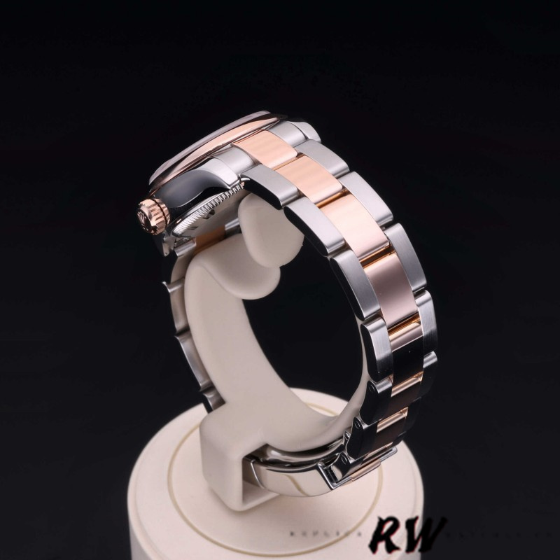 Rolex Datejust 179161 Stainless Steel and Everose Gold Concentric Circle Silver Dial 26MM Lady Replica Watch