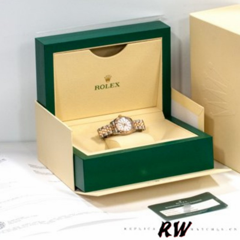 Rolex Datejust 179171 White Dial Fluted Bezel 26MM Lady Replica Watch
