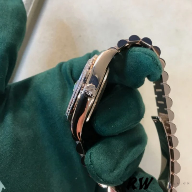 Rolex Day-Date 128345RBR Slate Dial Everose Gold 36MM Unisex Replica Watch