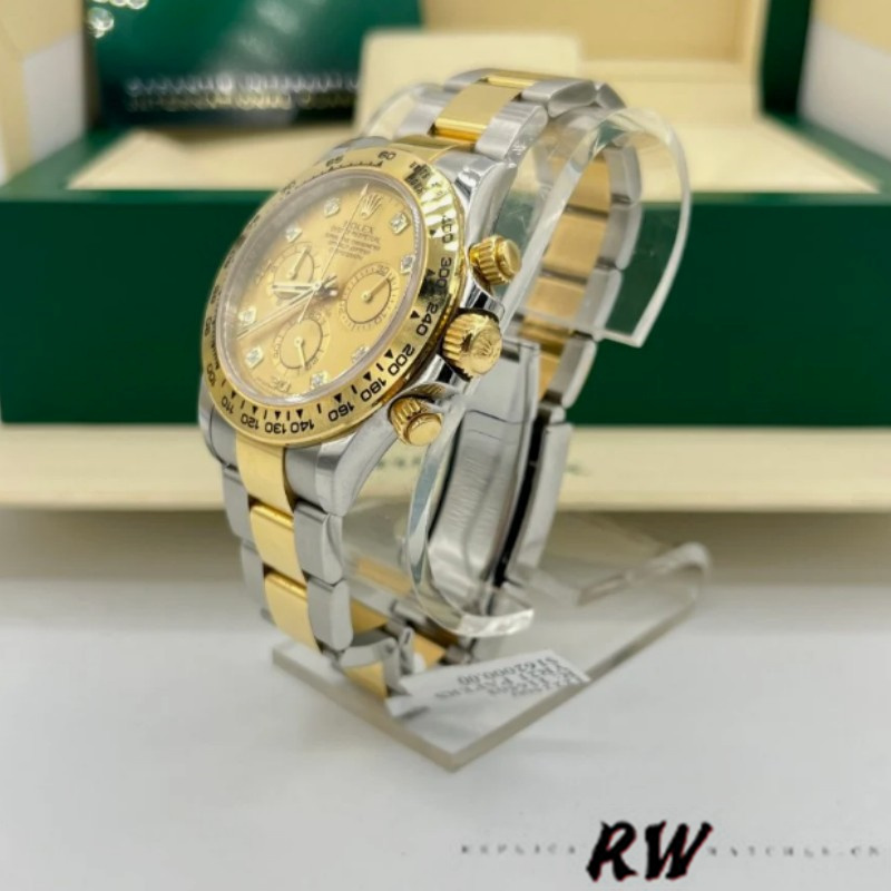 Rolex Cosmograph Daytona 116503 Yellow Gold Champagne Diamond Dial 40MM Mens Replica Watch
