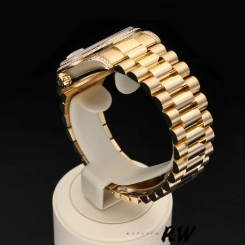 Rolex Day-Date 118388 Black Diamond Dial 36mm Unisex Replica Watch