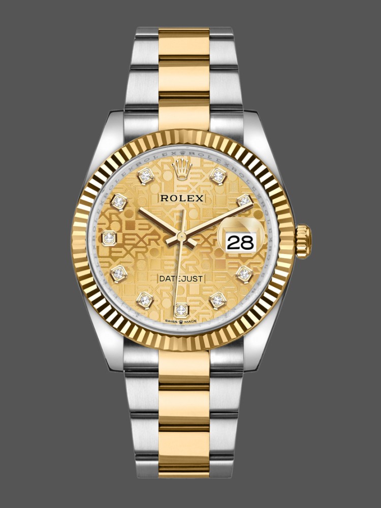 Rolex Datejust 126233 Champagne Jubilee Dial 36MM Unisex Replica Watch