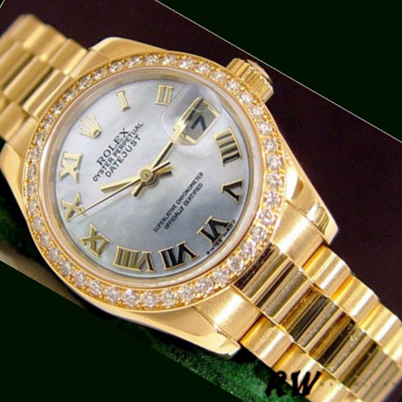 Rolex Datejust 179138 White Mother Of Pearl Roman Numeral Dial 26MM Lady Replica Watch