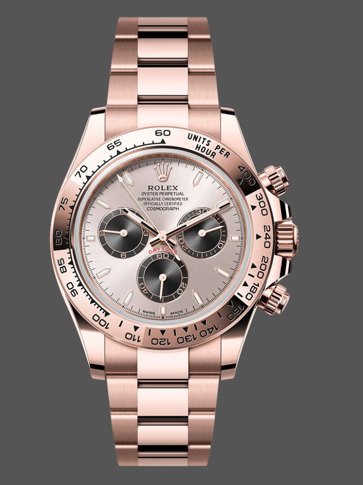 Rolex Daytona 126505 Everose Gold Sundust Panda Dial 40MM Mens Replica Watch