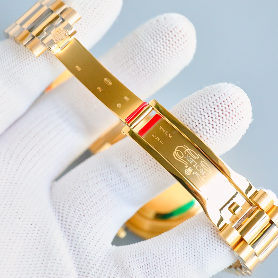 Rolex Day-Date 118348 Yellow Gold White Dial 36mm Unisex Replica Watch