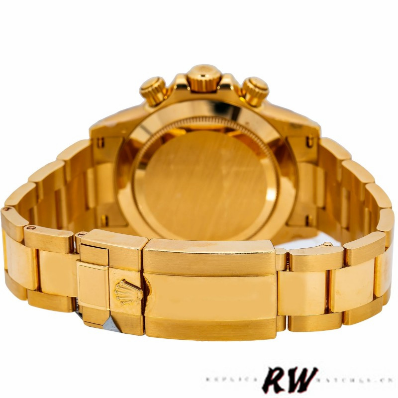 Rolex Daytona 116528 Black Dial Yellow Gold 40mm Mens Replica Watch