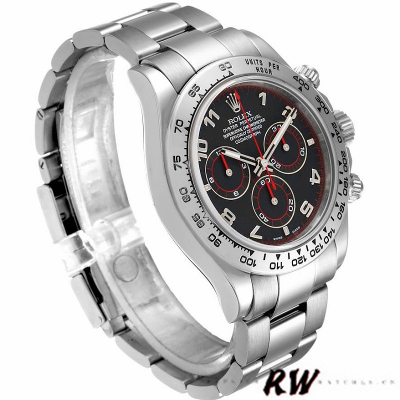 Rolex Cosmograph Daytona 116509 Black Arabic Dial White Gold 40MM Mens Replica Watch
