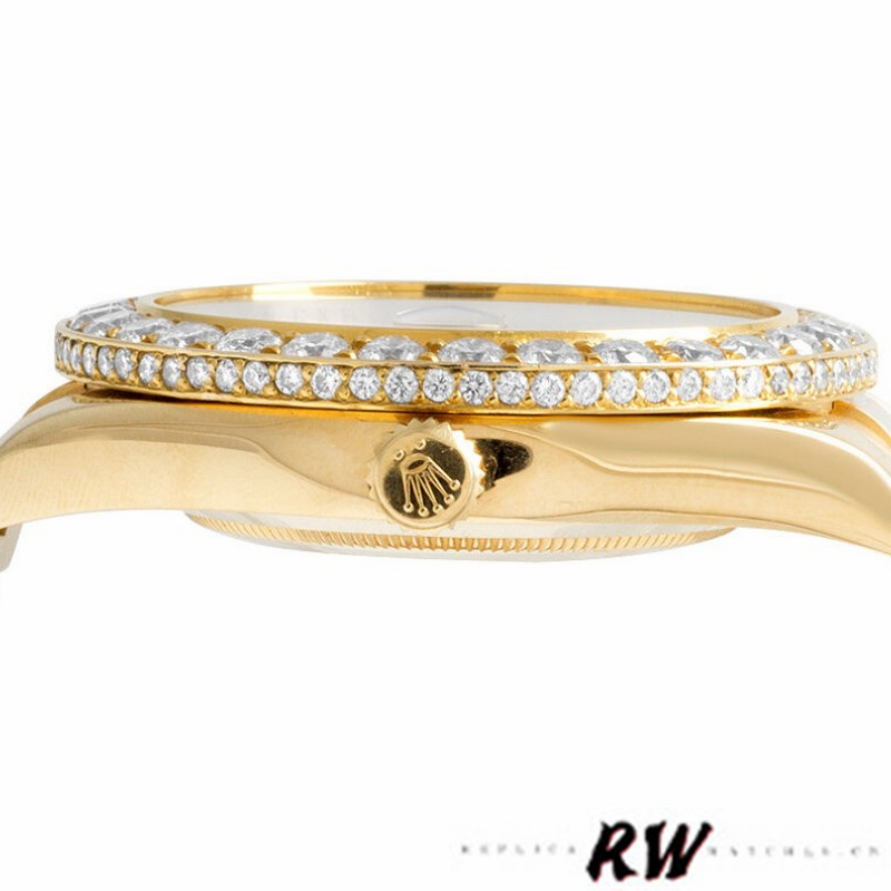 Rolex Day-Date 218348 White Roman Dial 41MM Mens Replica Watch