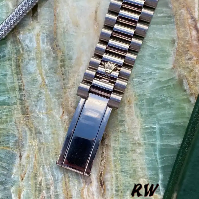 Rolex Day-Date 118209 Oyster Bracelet White Dial 36mm Unisex Replica Watch