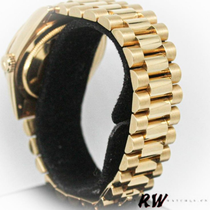 Rolex Day-Date 118388 Yellow Gold Diamond Meteorite Dial 36MM Unisex Replica Watch