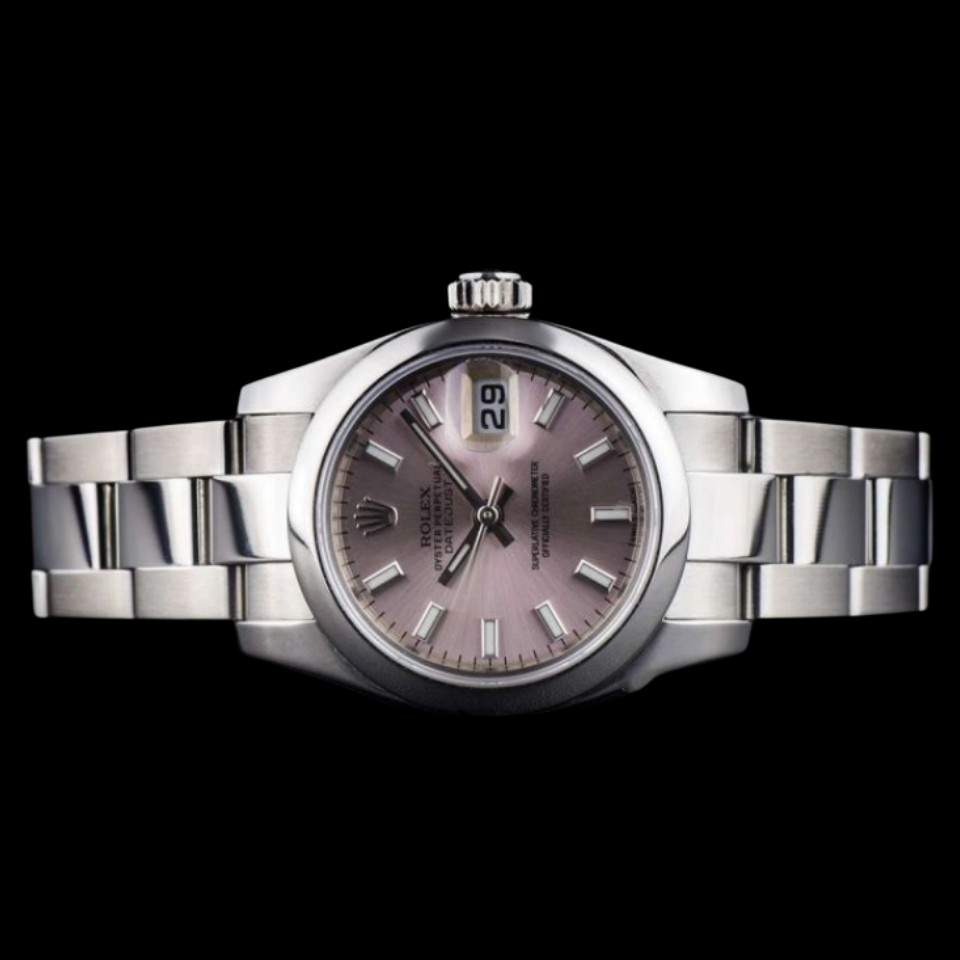 Rolex Datejust 179160 Domed Bezel Pink Index Dial 26MM Lady Replica Watch