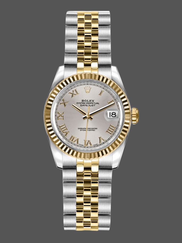 Rolex Datejust 179173 Silver Roman Numeral Dial 26MM Lady Replica Watch