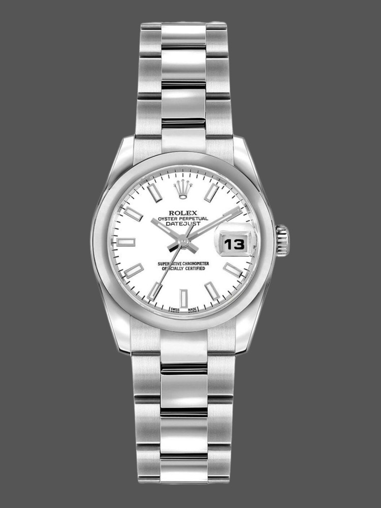 Rolex Datejust 179160 Domed Bezel White Index Dial 26MM Lady Replica Watch