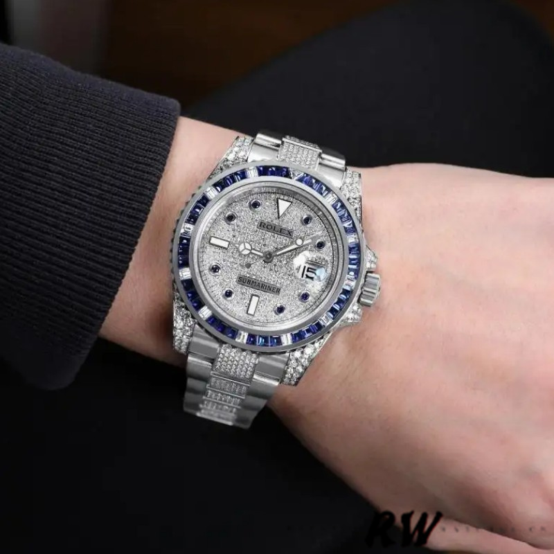 Rolex Submariner Date 116610LN Stainless Steel Diamond Bezel 40MM Mens Replica Watch