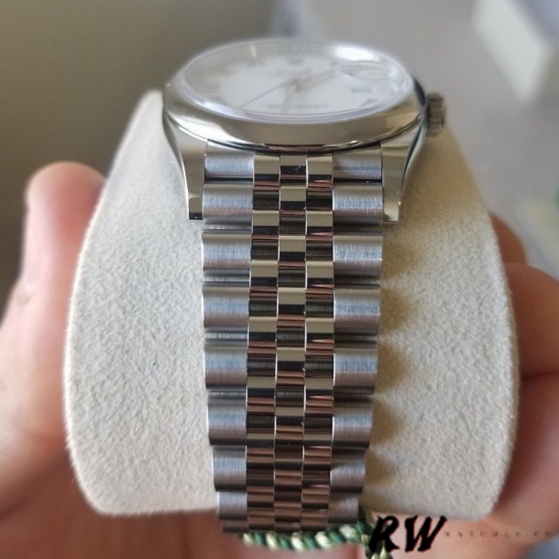 Rolex Datejust 126200 Stainless Steel White Roman Dial 36MM Unisex Replica Watch