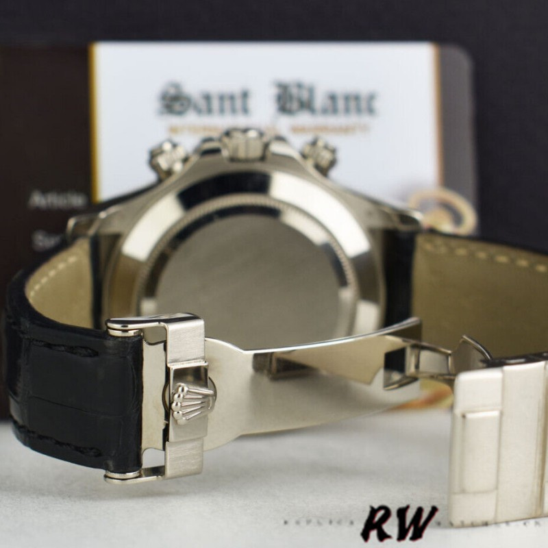 Rolex Daytona 116519 White Dial Black Eyes 40mm Mens Replica Watch