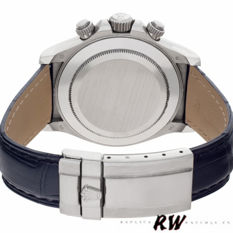 Rolex Daytona 116519 White Dial Black Leather strap 40mm Mens Replica Watch