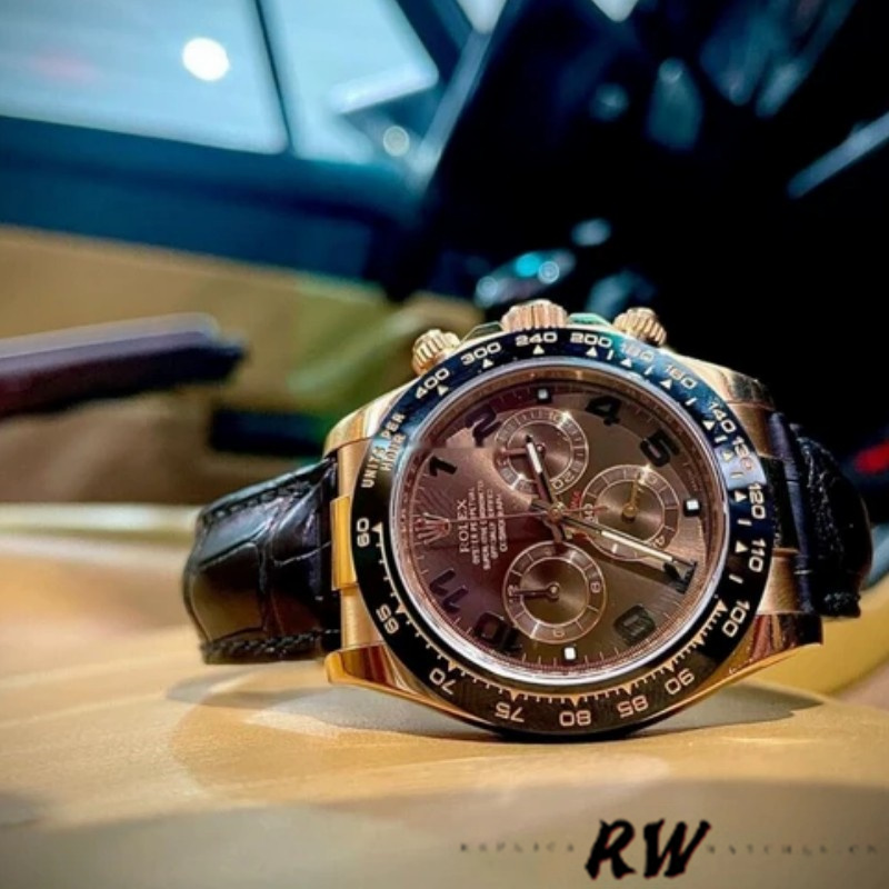 Rolex Cosmograph Daytona 116515 Chocolate Brown Dial 40mm Mens Replica Watch