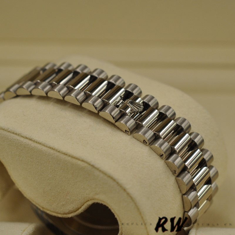 Rolex Day-Date 218239 Ivory Roman Numerals Dial White Gold 41MM Mens Replica Watch