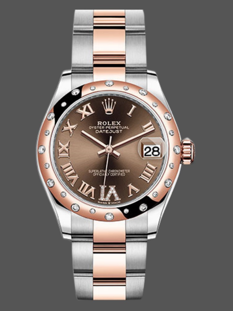 Rolex Datejust 178341 Chocolate Brown Roman Numeral Dial 31MM Lady Replica Watch
