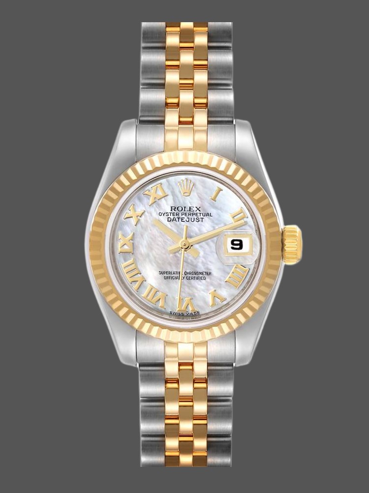 Rolex Datejust 179173 Mother Of Pearl White Dial 26MM Lady Replica Watch