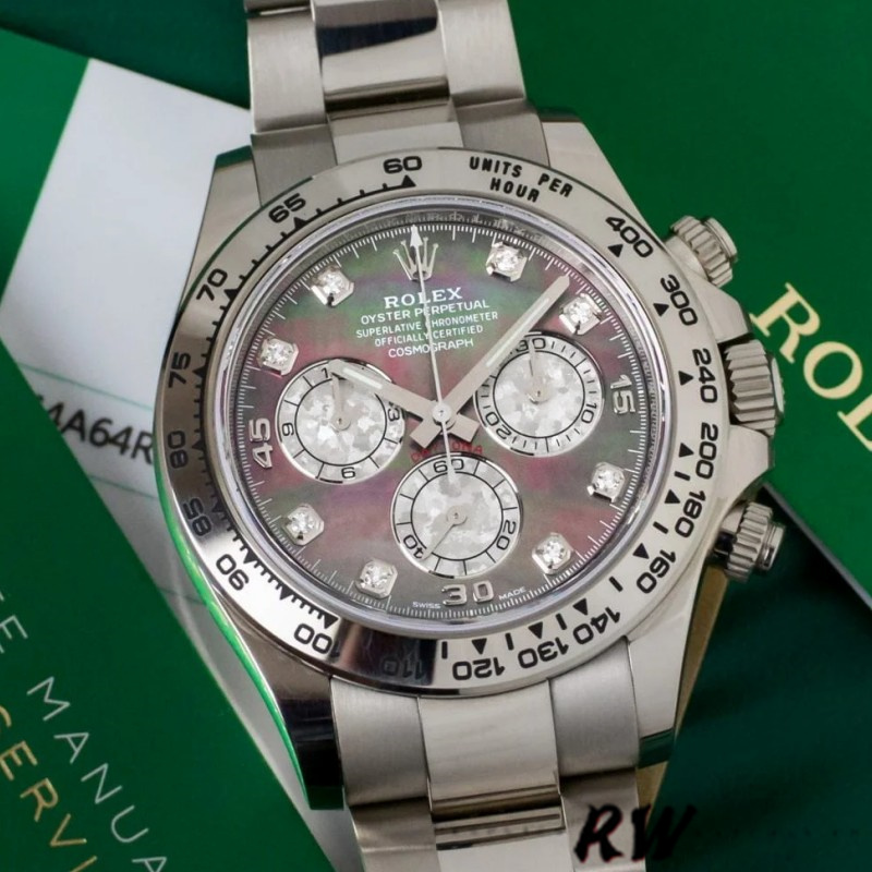 Rolex Cosmograph Daytona 116509 Diamond Markings 40MM Mens Replica Watch