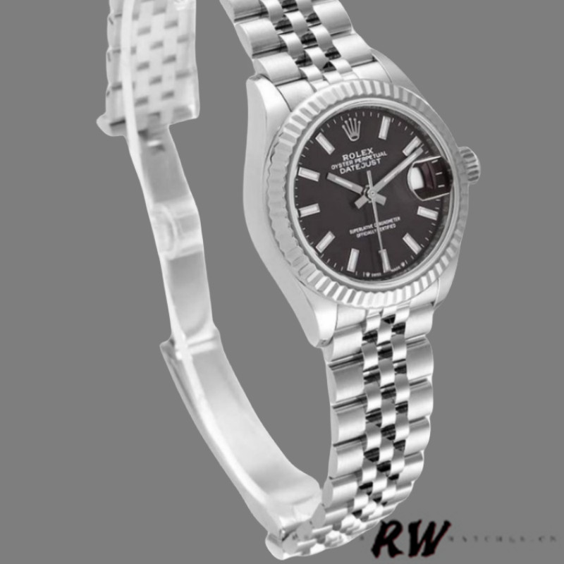 Rolex Datejust 279174 Stainless Steel Dark Grey Index Dial 28mm Lady Replica Watch