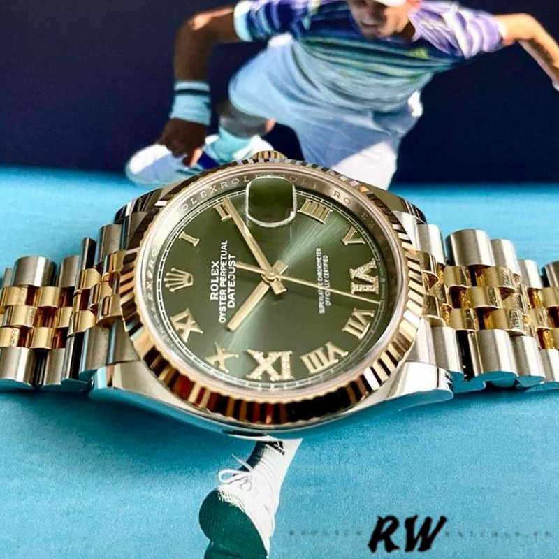 Rolex Datejust m126233 0025 Olive Green Dial 36MM Unisex Replica Watch