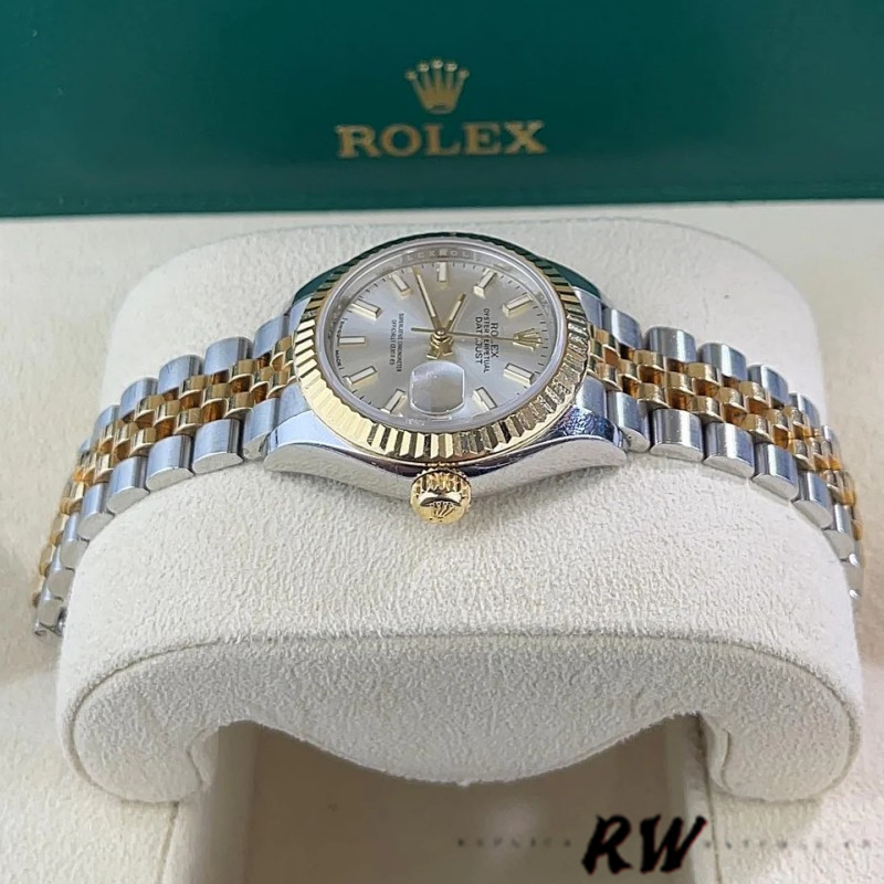 Rolex Datejust 28mm 279173 0019 Silver Index Dial Fluted Bezel 28mm Lady Replica Watch