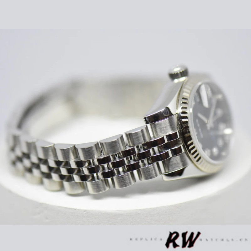 Rolex Datejust 179174 Jubilee Blue Diamond Dial Fluted Bezel 26MM Lady Replica Watch