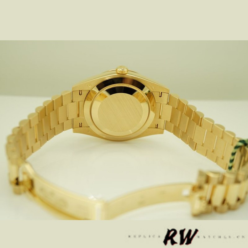 Rolex Day-Date 228398TBR Champagne Diamond Dial Diamond Bezel 40mm Mens Replica Watch