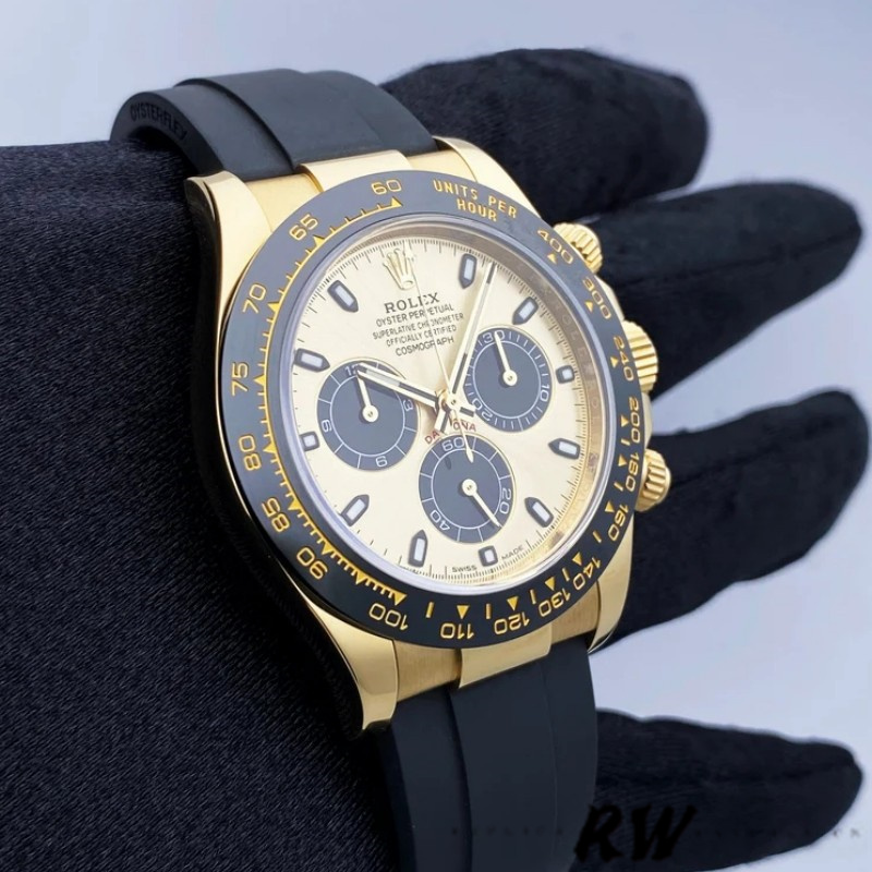 Rolex Daytona 116518LN Yellow Gold Champagne Dial 40mm Mens Replica Watch