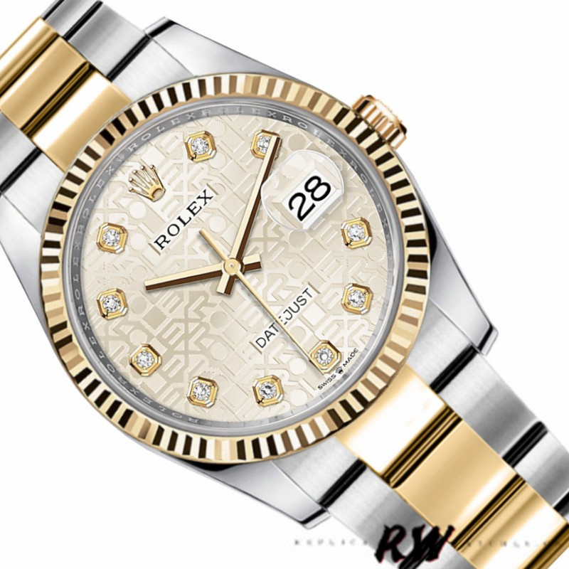 Rolex Datejust 126233 Silver Jubilee Dial 36MM Unisex Replica Watch